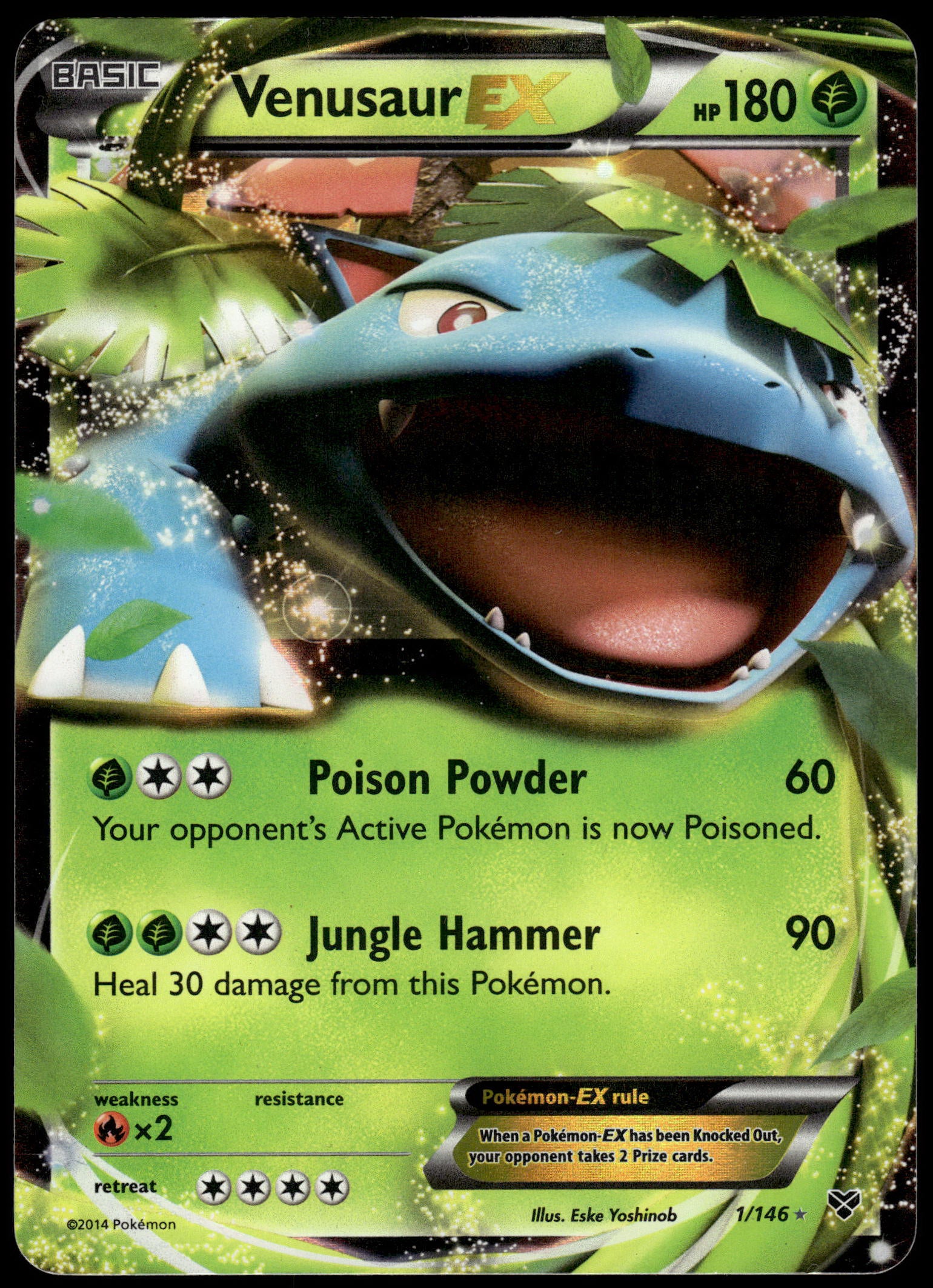 venusaur ex pokemon card value Mega - Holo Fan Pokmon TCG Pocket Art RarityDouble Rare Hit Points340 HP Grass PSA (Gem MT 10) M
