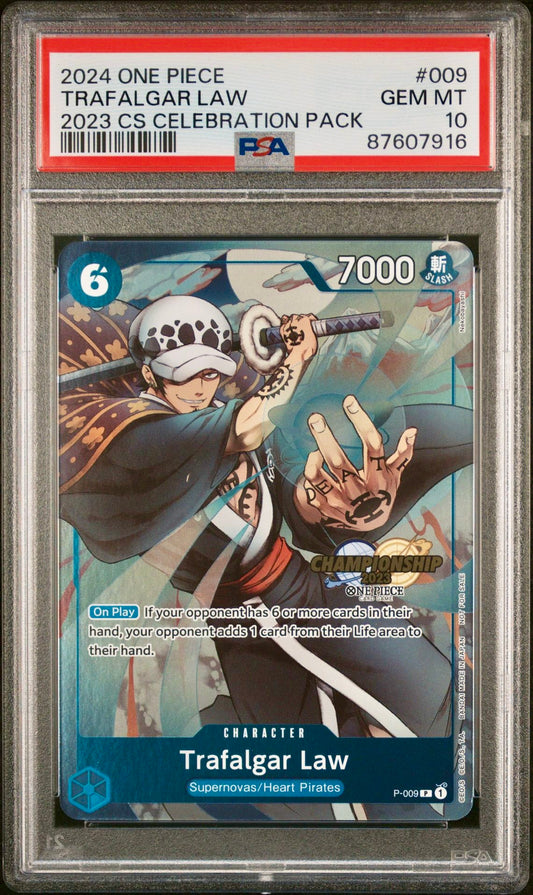 PSA 10 - Trafalgar Law P-009 2023 Championship Pack - One Piece