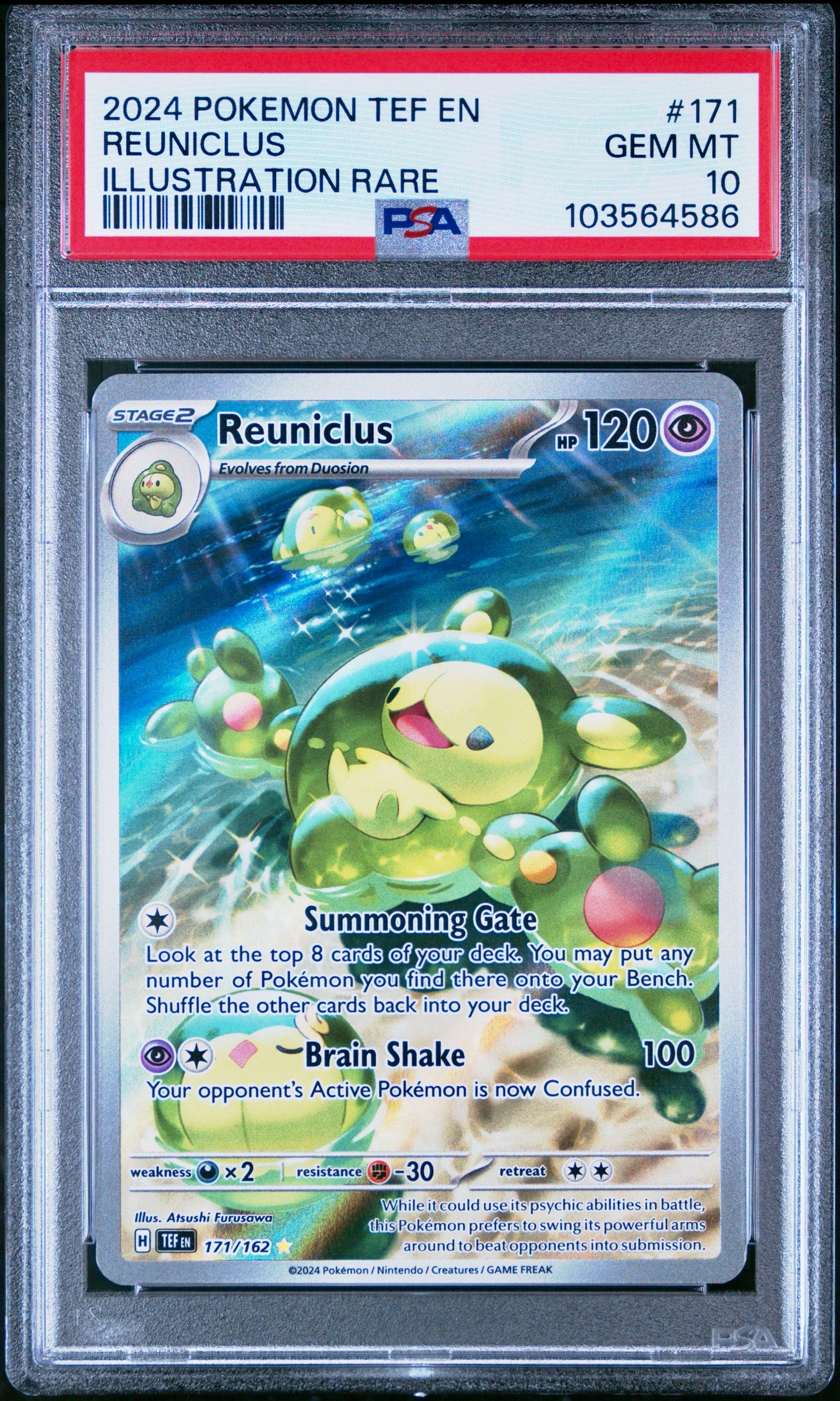 PSA 10 - Reuniclus 171/162 SV Temporal Forces - Pokemon