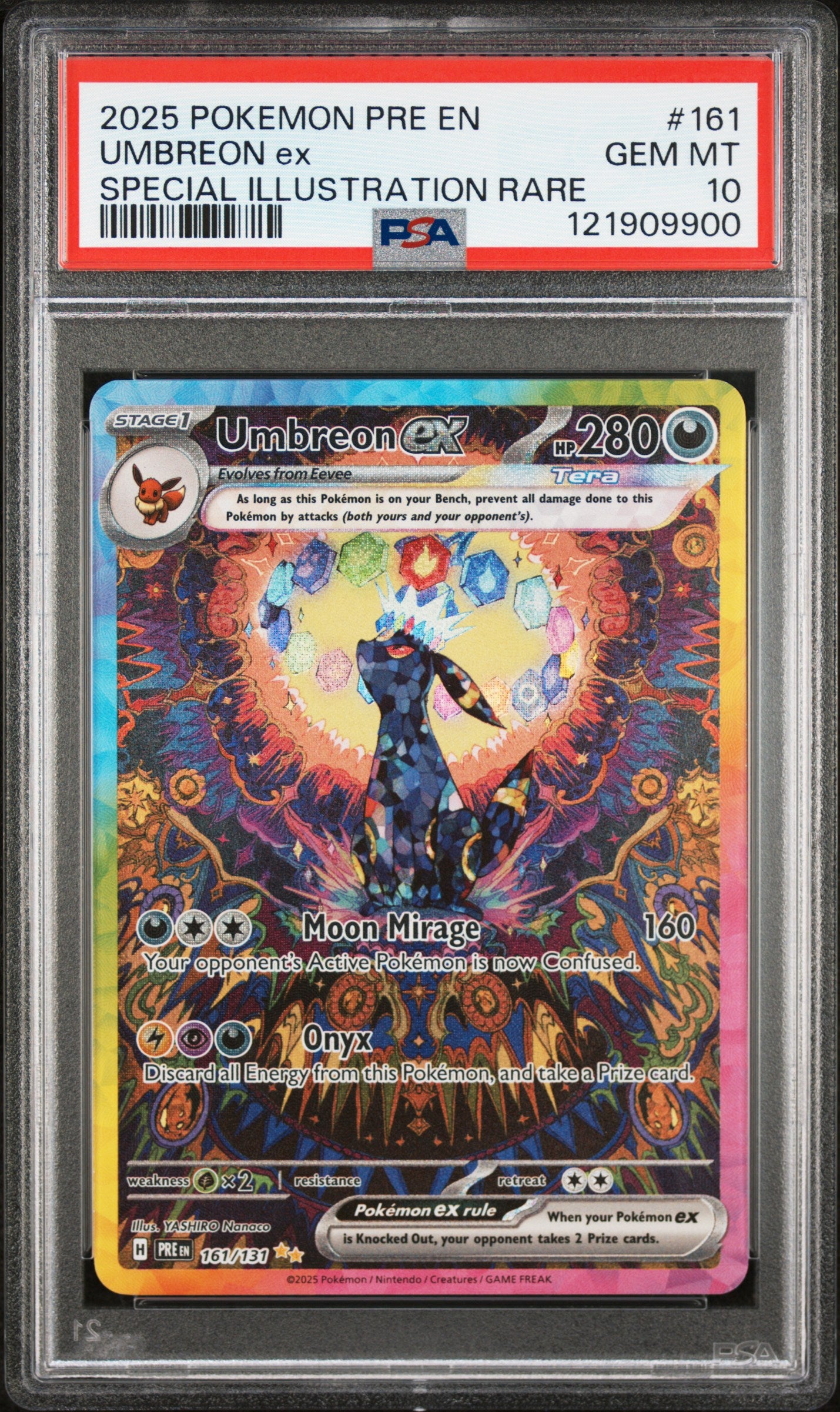 PSA 10 - Umbreon ex 161/131 SIR SV Prismatic Evolutions - Pokemon