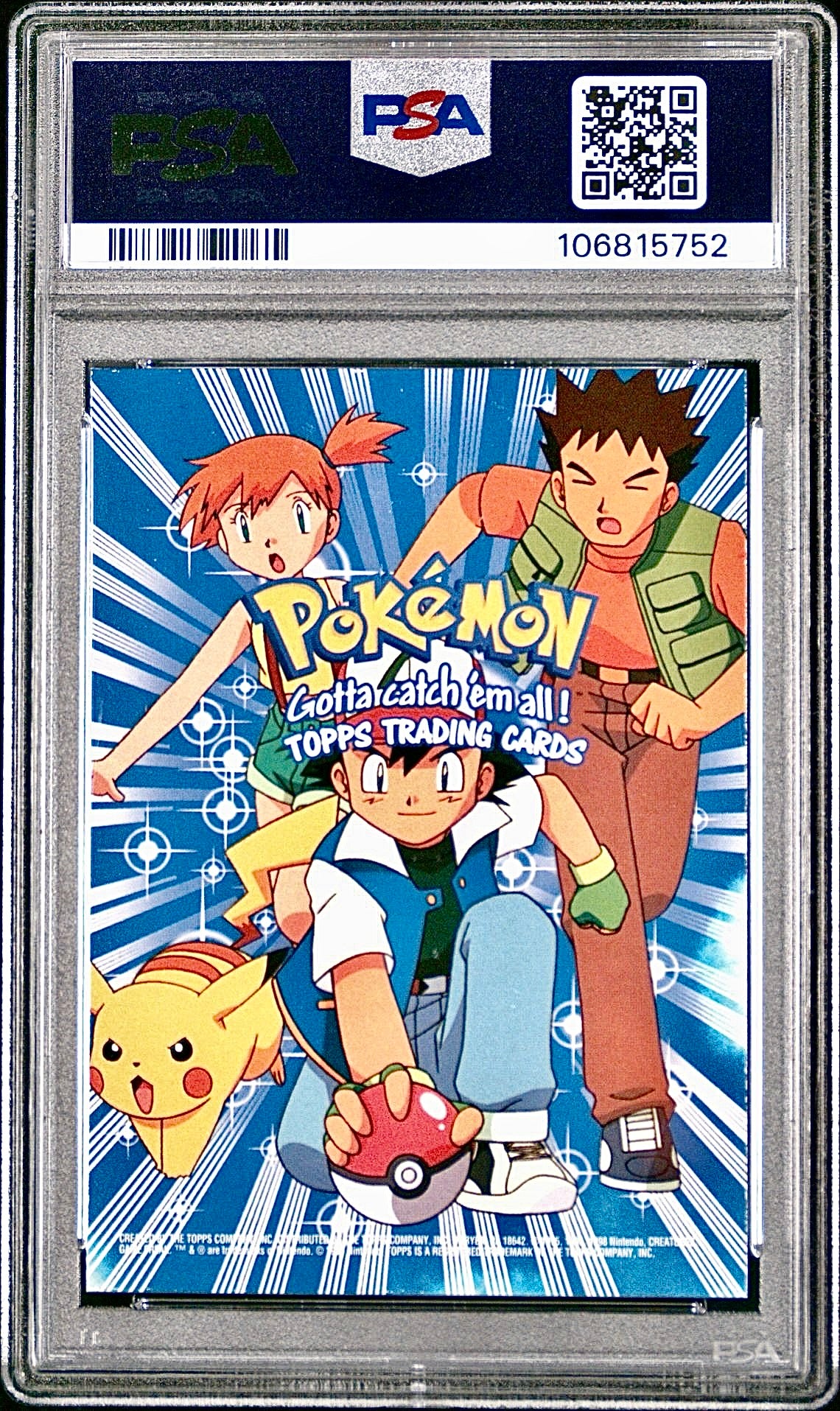 PSA 10 - Checklist 1999 TOPPS Movie Edition - Pokemon