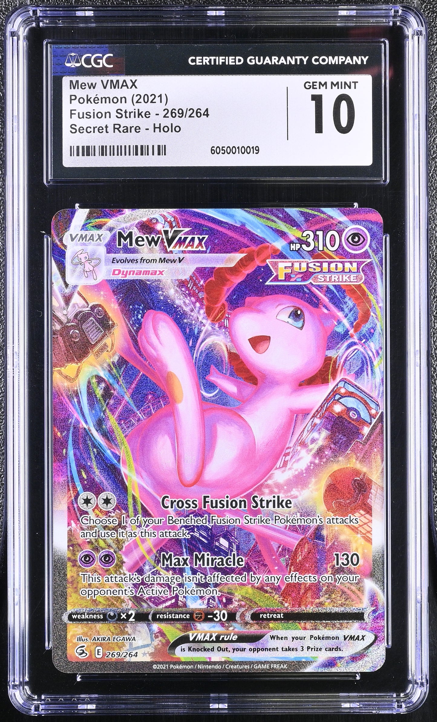 CGC 10 - Mew VMAX 269/264 SWSH Fusion Strike - Pokemon