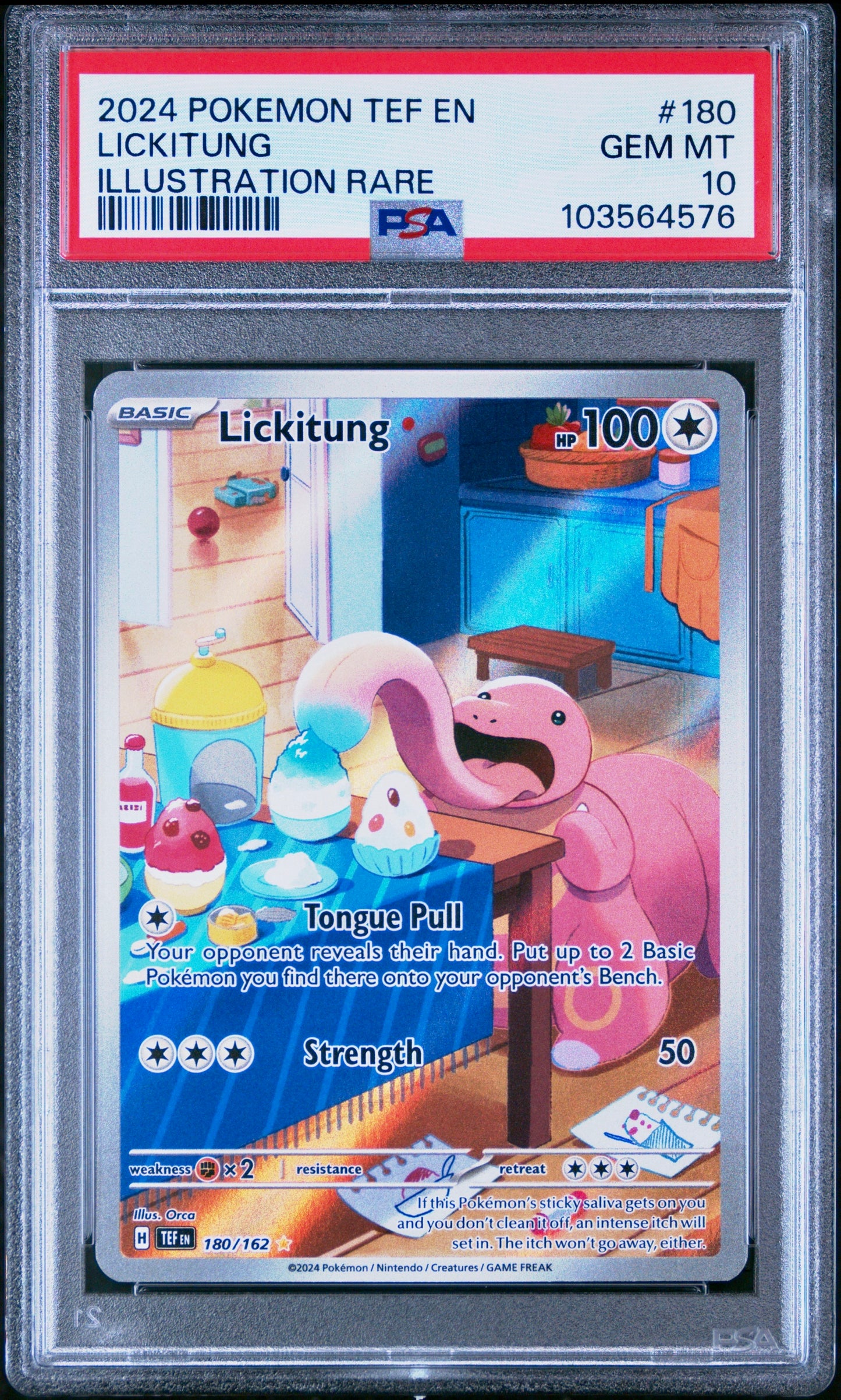 PSA 10 - Lickitung 180/162 SV Temporal Forces - Pokemon