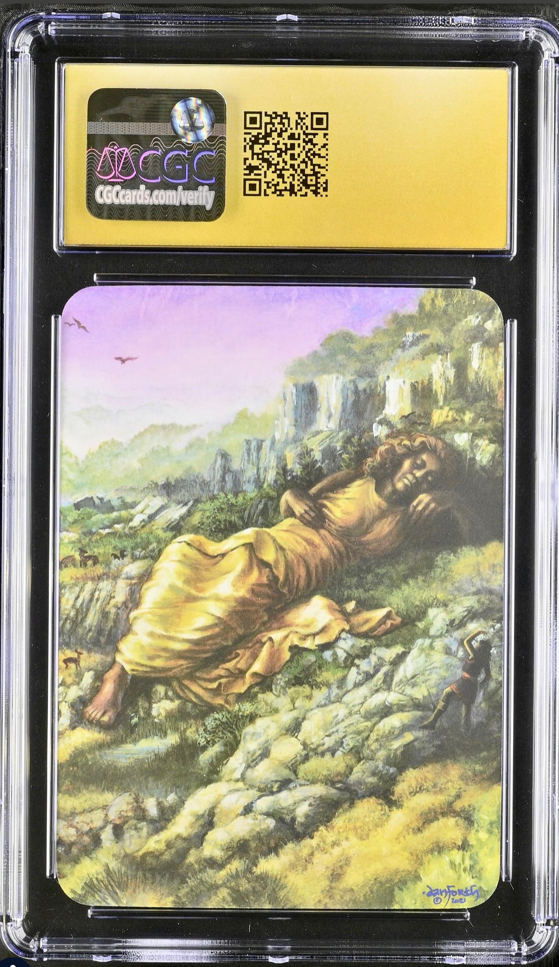 CGC 10 PRISTINE - Slumbering Giants (Exceptional Foil) Beta - Sorcery