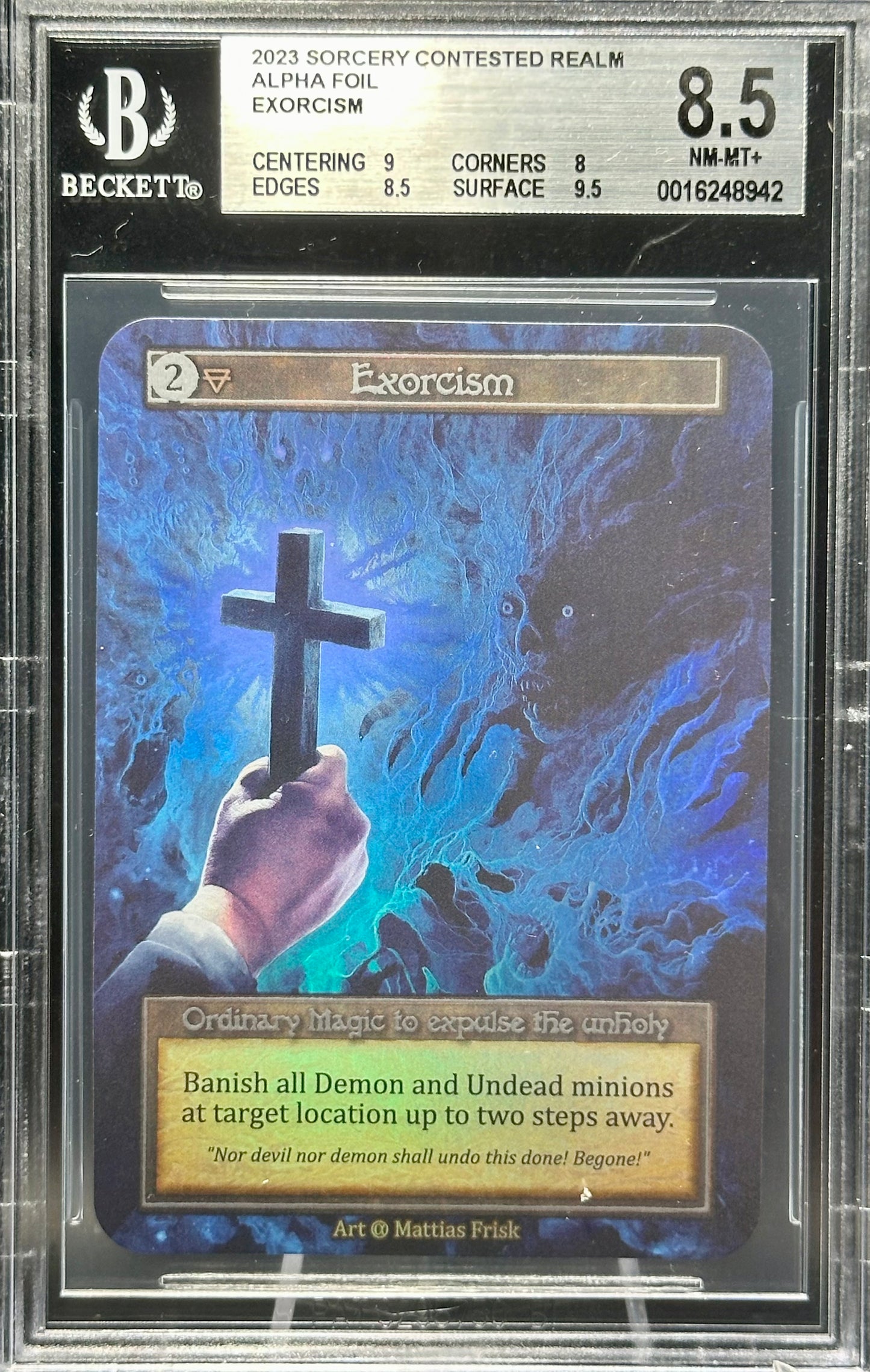 BGS 8.5 - Exorcism (Ordinary Foil) Alpha - Sorcery