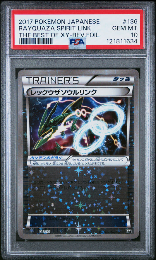 PSA 10 - Rayquaza Spirit Link Reverse 136/171 The Best of XY - Pokemon