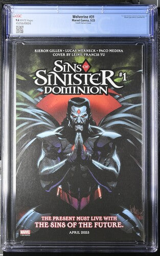 CGC 9.6 - Wolverine #31 - 5/23 - "Marvel Icon" variant cover - Comic