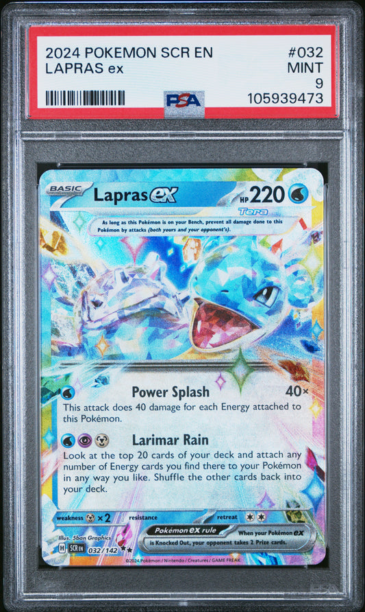 PSA 9 - Lapras ex 032/142 SV Stellar Crown - Pokemon