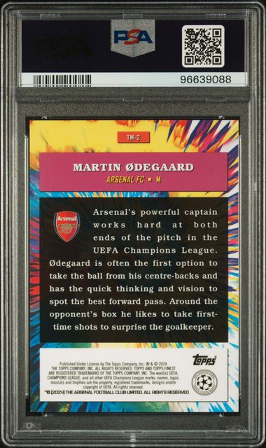 PSA 9 - Martin Odegaard 2023-24 The Man #TM12 - Football
