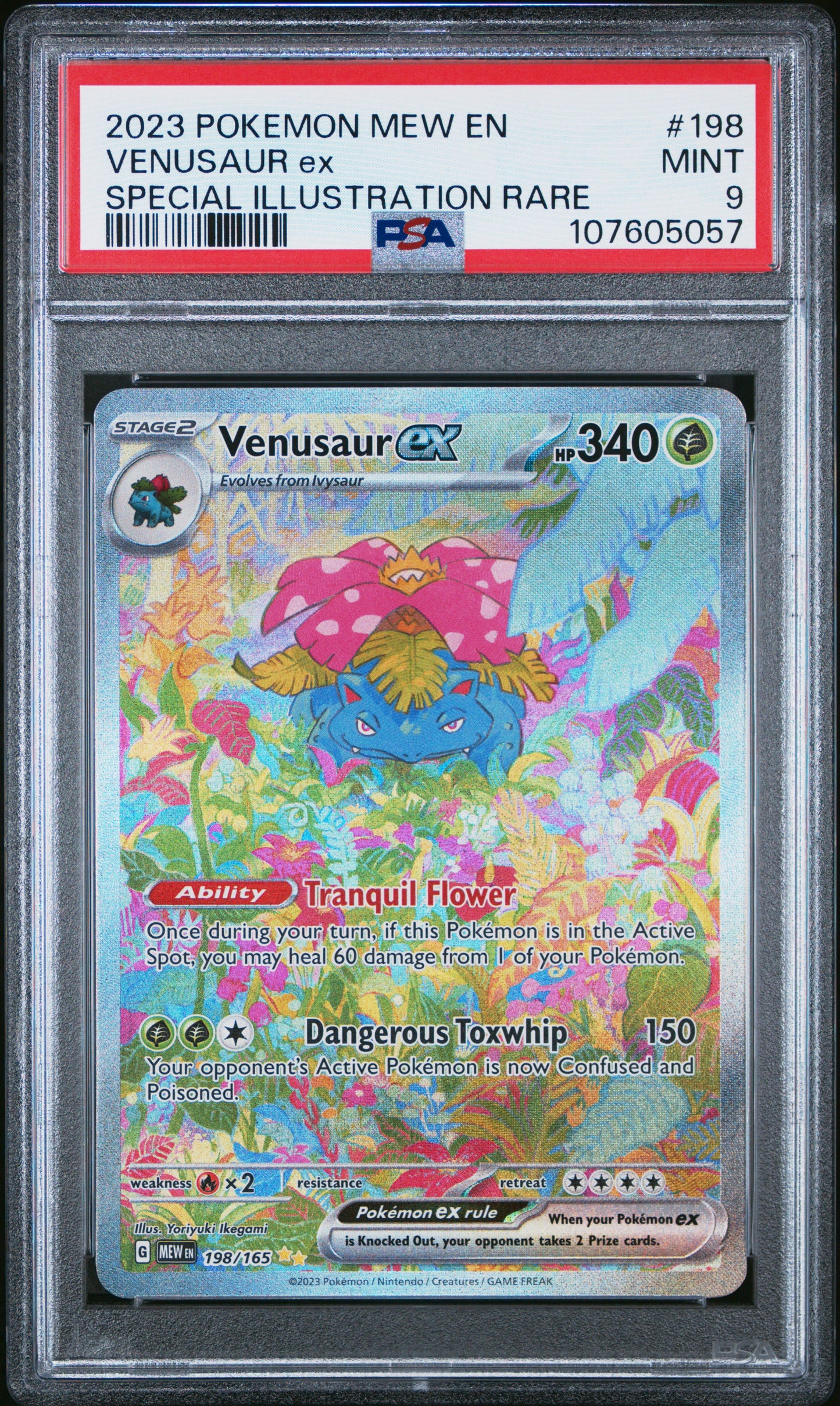 PSA 9 - Venusaur ex SIR 198/165 SV MEW English 151 - Pokemon