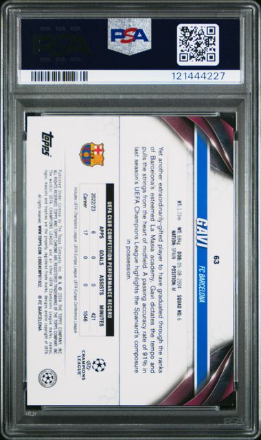 PSA 9 - Gavi Topps Chrome UCC 111/XI 23-24 - Football