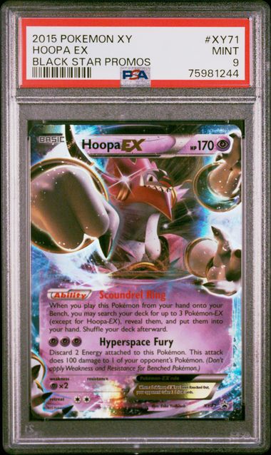 PSA 9 - Hoopa EX XY71 Black Star Promo Pokemon XY - Pokemon
