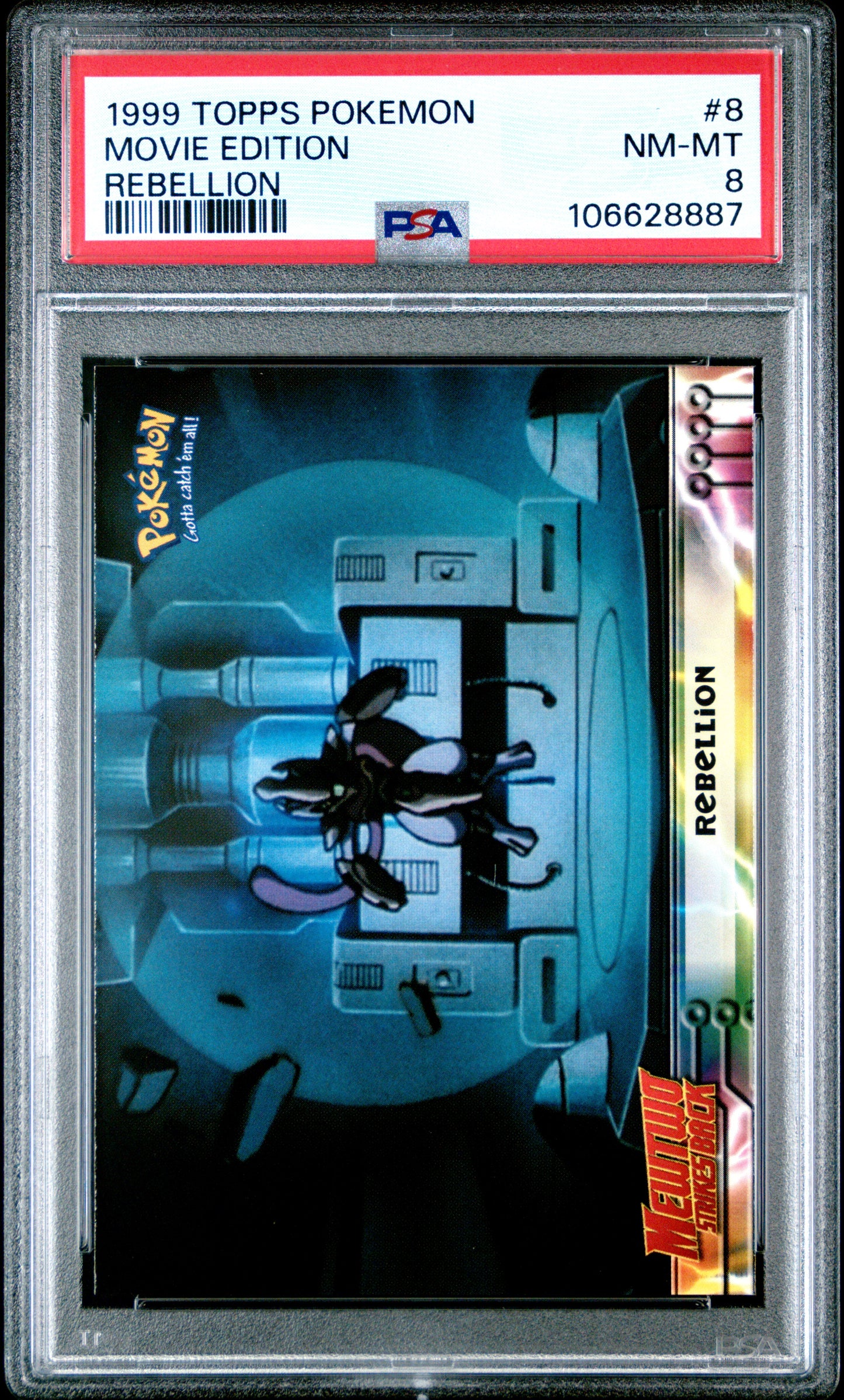 PSA 8 - Mewtwo Rebellion #8 1999 TOPPS Movie Edition - Pokemon