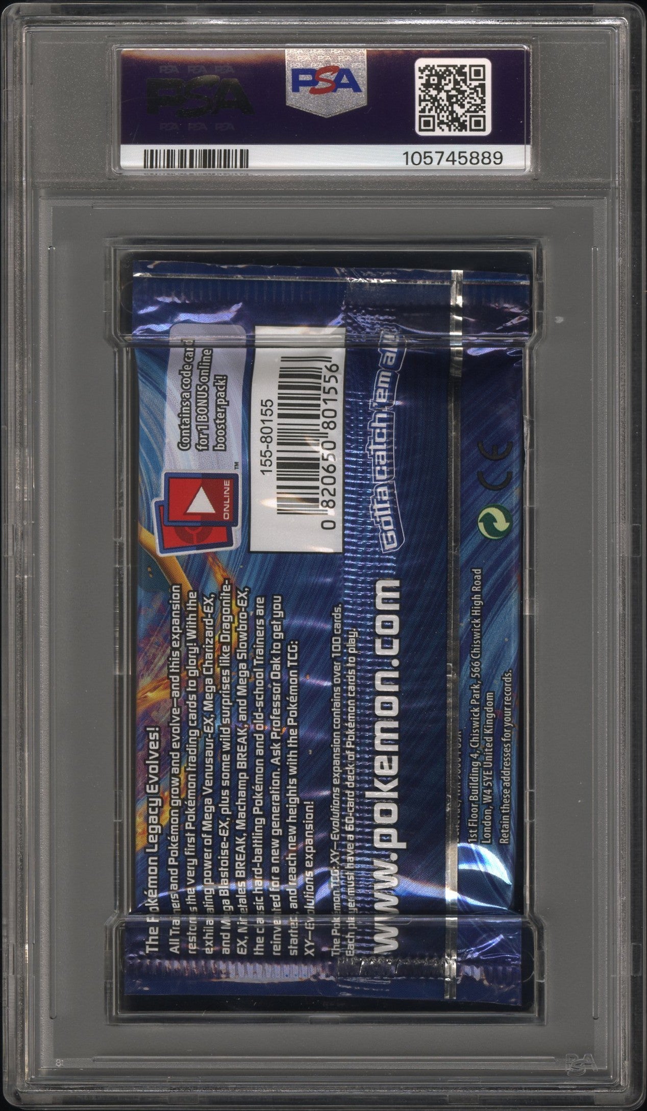 PSA 8 - XY Evolutions (Mega Charizard Y) Foil Pack - Pokemon