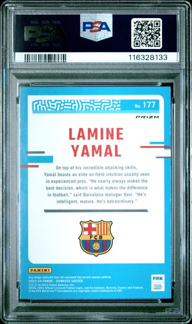 PSA 7 - Lamine Yamal Donruss Optic Holo #177 - Football