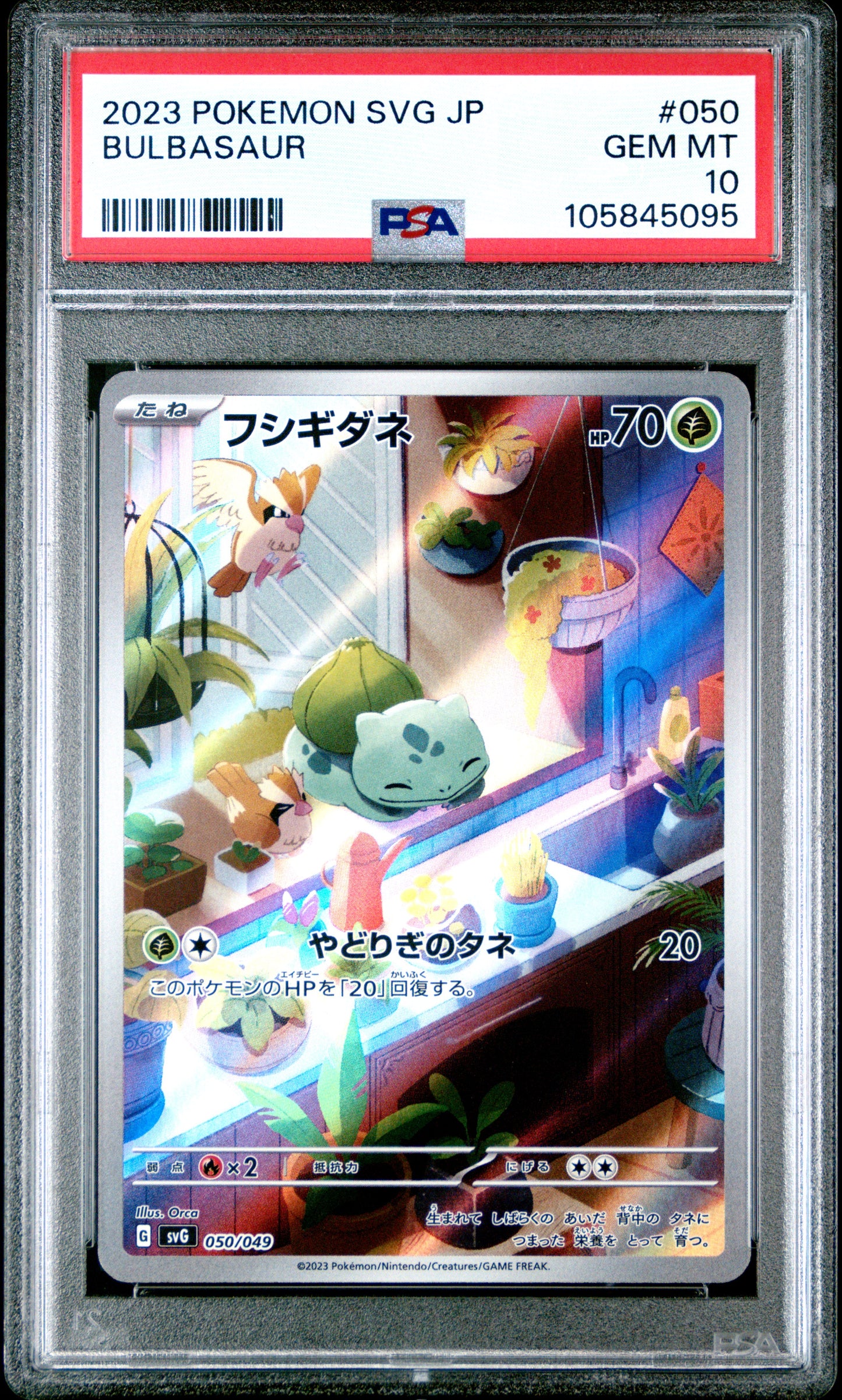 PSA 10 - Bulbasaur Charmander Squirtle AR /049 SVG JPN Set SEQ - Pokemon
