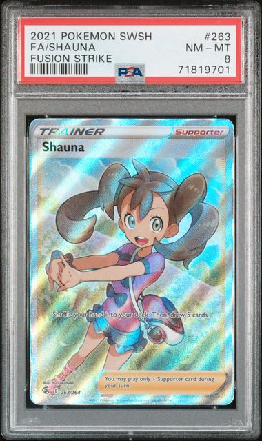 PSA 8 - Pokemon - Shauna - Fusion Strike - 263/264