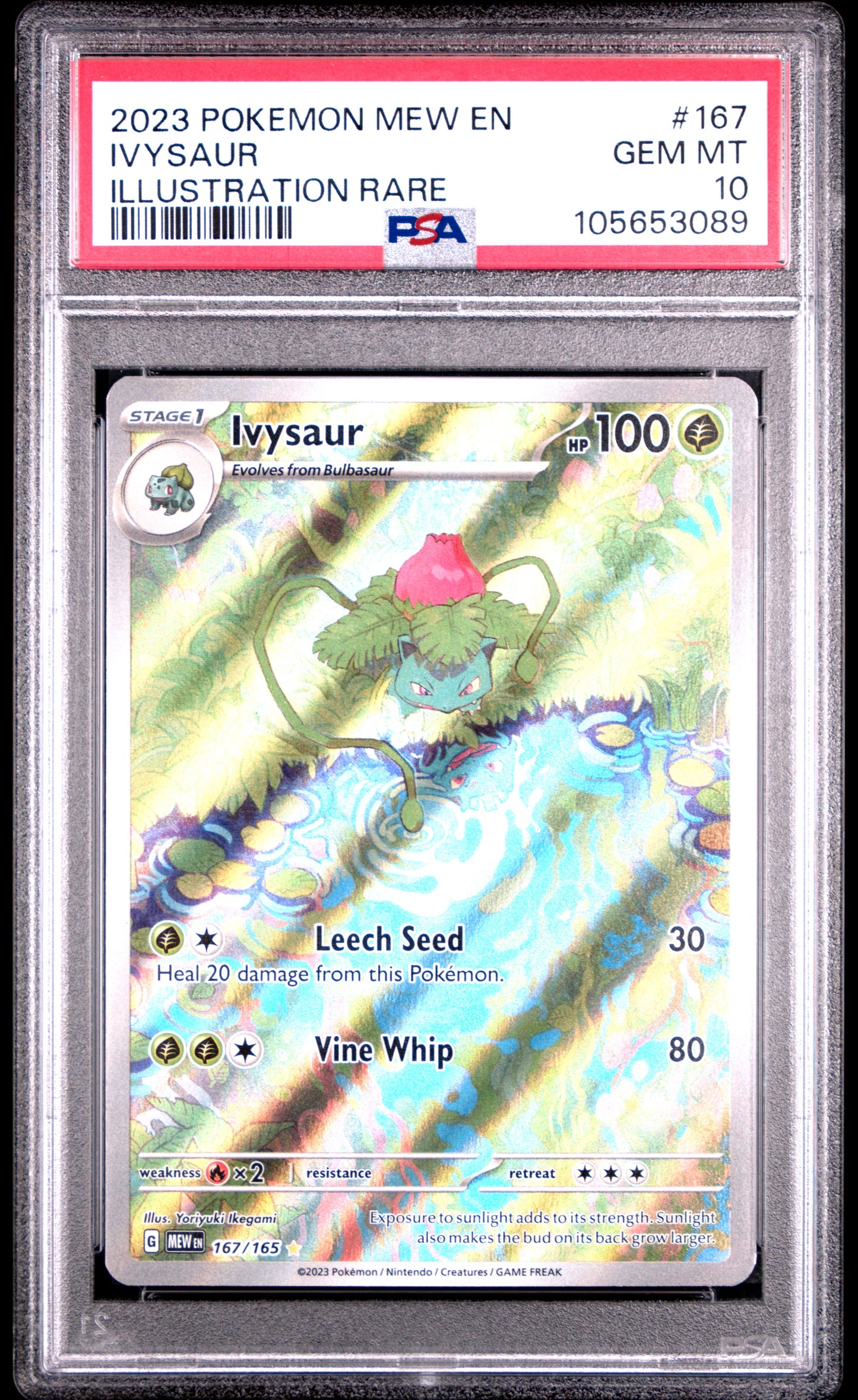 PSA 10 - Ivysaur IR 167/165 SV MEW English 151 - Pokemon