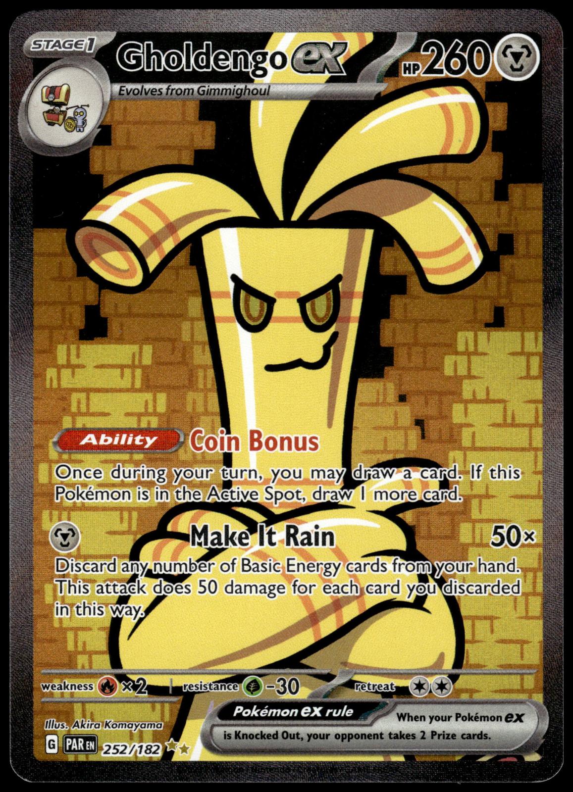 Gholdengo ex 252/182 SIR SV Paradox Rift Pokemon [NM] (1)