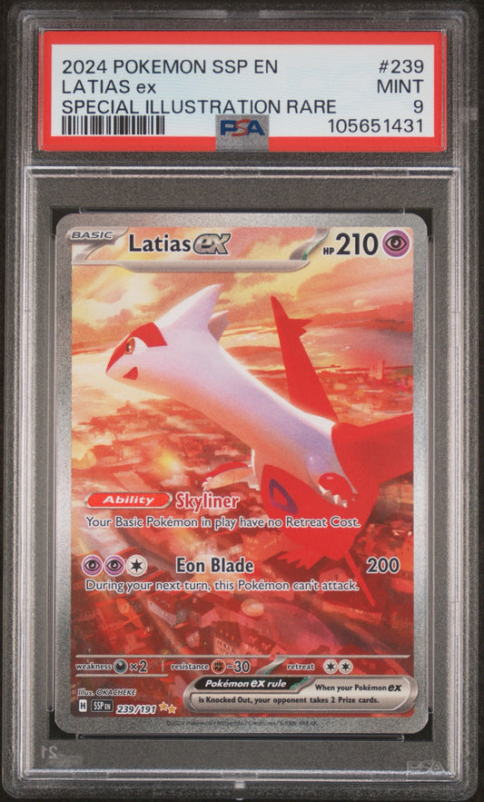 PSA 9 - Latias ex 239/191 SV Surging Sparks - Pokemon