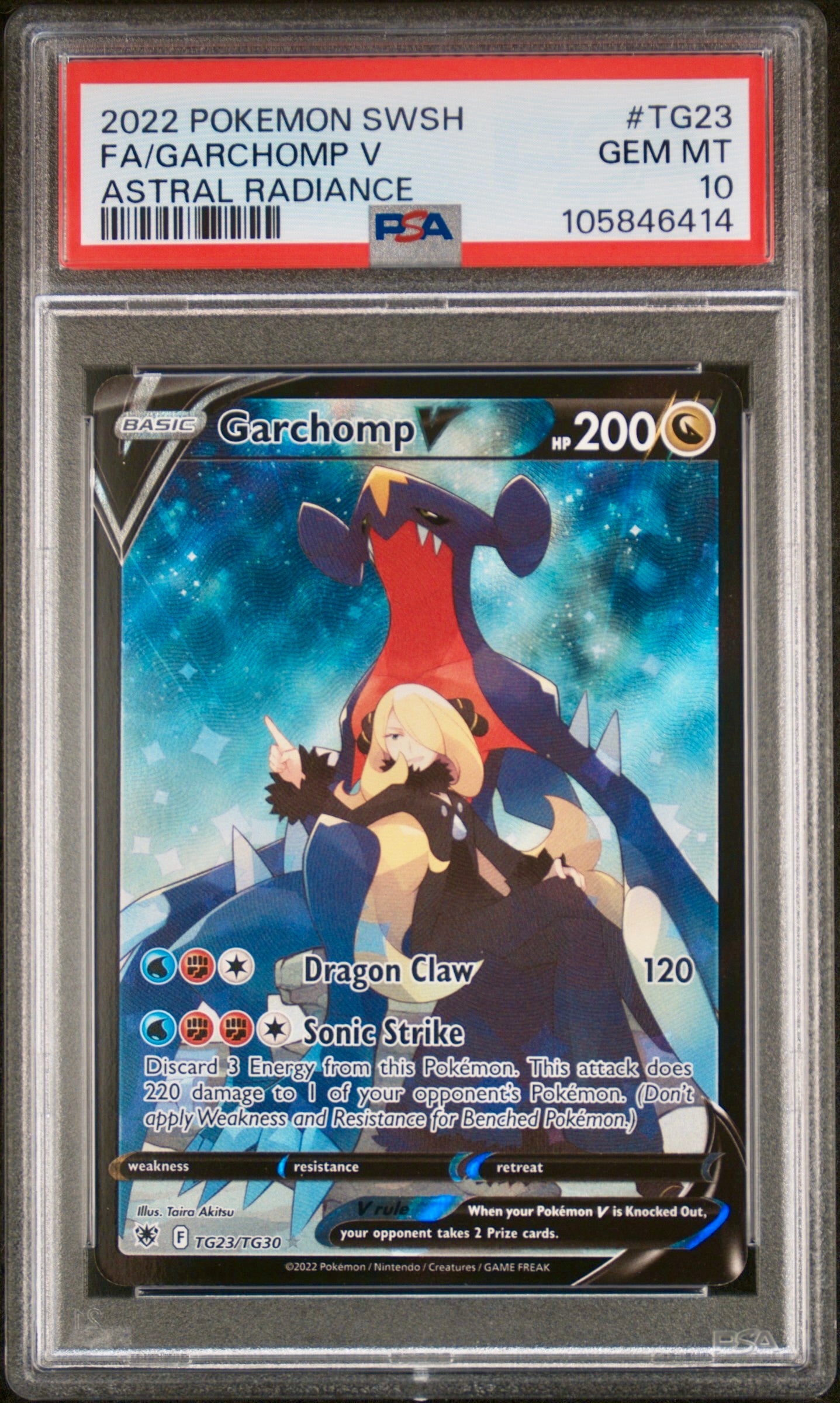 PSA 10 - Garchomp V TG23/TG30 SWSH Astral Radiance - Pokemon