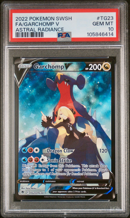 PSA 10 - Garchomp V TG23/TG30 SWSH Astral Radiance - Pokemon