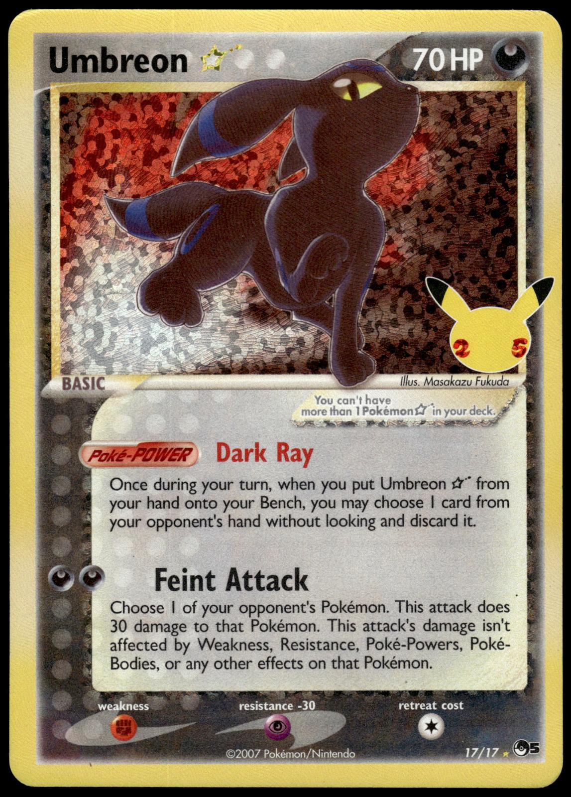 Umbreon Gold Star 17/17 SWSH Celebrations Classic Collection Pokemon [JEC] [PL]