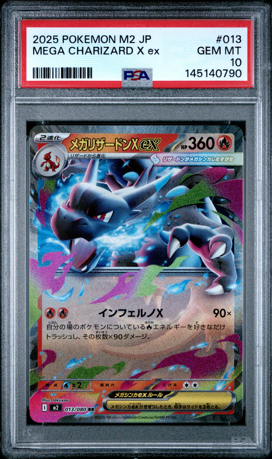 PSA 10 - Mega Charizard X ex 013/080 M2 Inferno X x790 - Pokemon