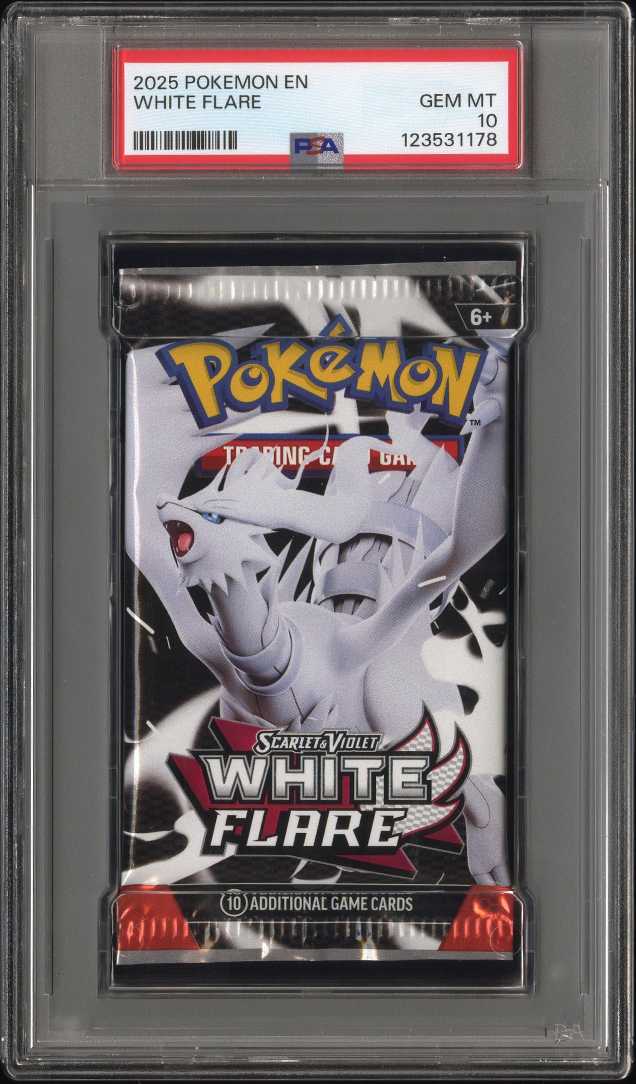 PSA 10 - Black Bolt (Zekrom) & White Flare (Reshiram) SV Foil Pack [SEQ] - Pokemon