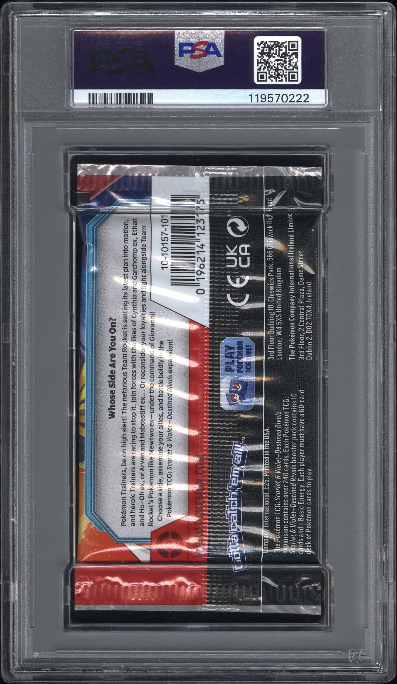 PSA 8 - Destined Rivals (Ethan and Ho-oh Art) SV Foil Pack - Pokemon