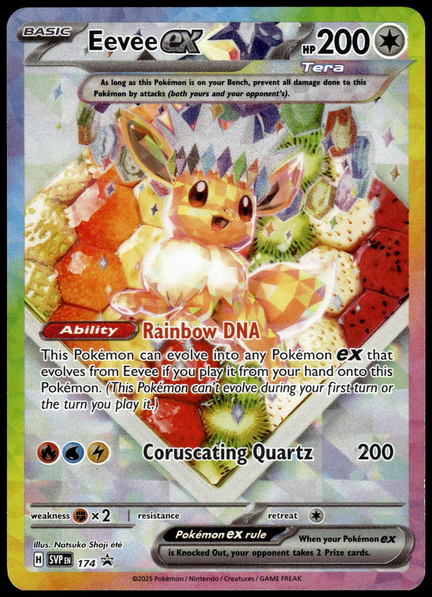 Eevee ex SVP174 Prismatic Evolutions SPC Promo Pokemon [NM] (7)