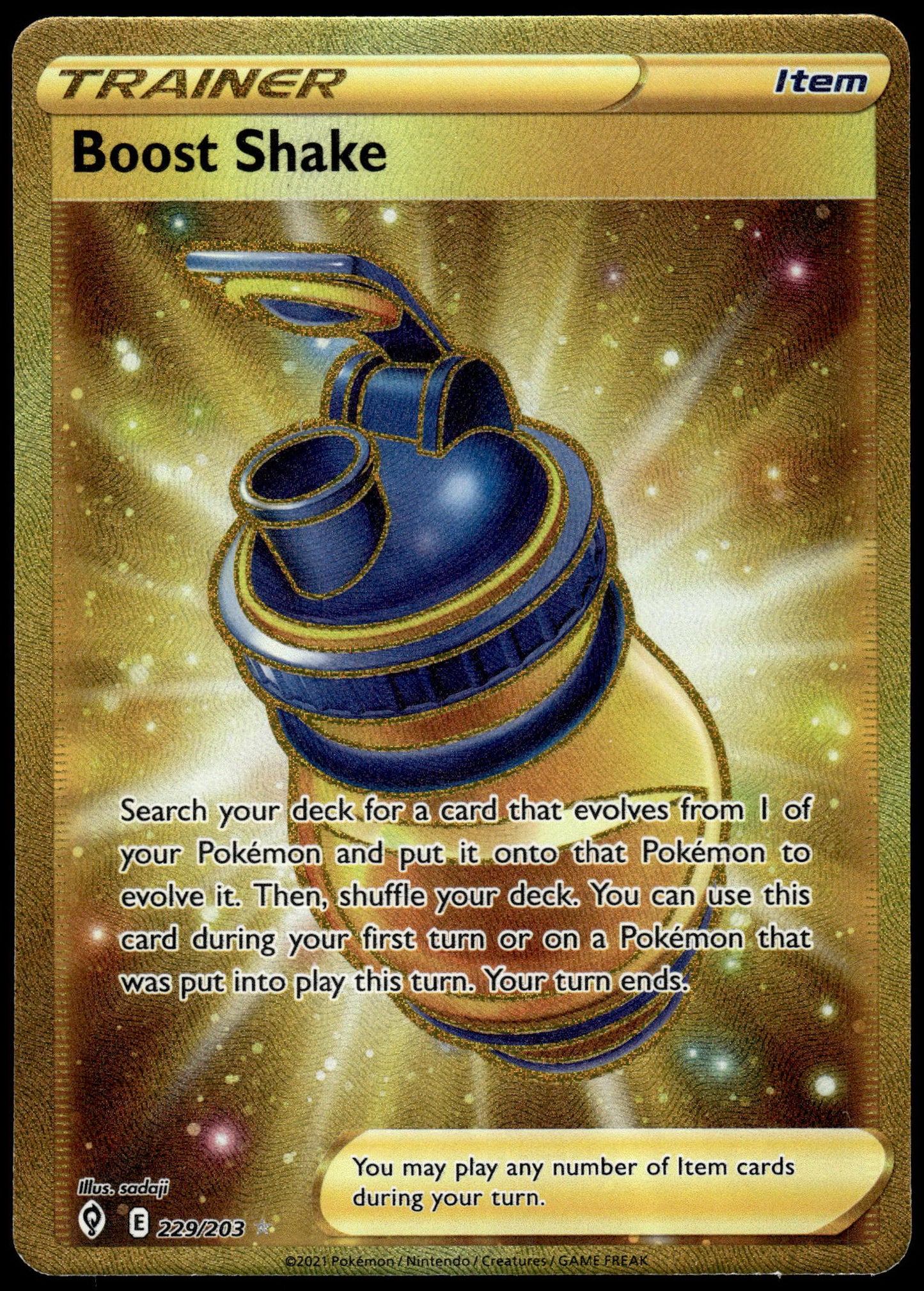 Boost Shake 229/203 SWSH Evolving Skies Pokemon [NM] (1)