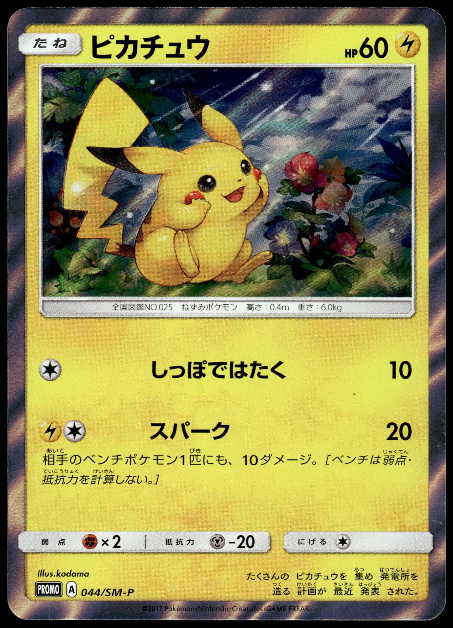 Pikachu Holo 044/SM-P 2017 Special Set Japanese Promo Pokemon [NM] (1)