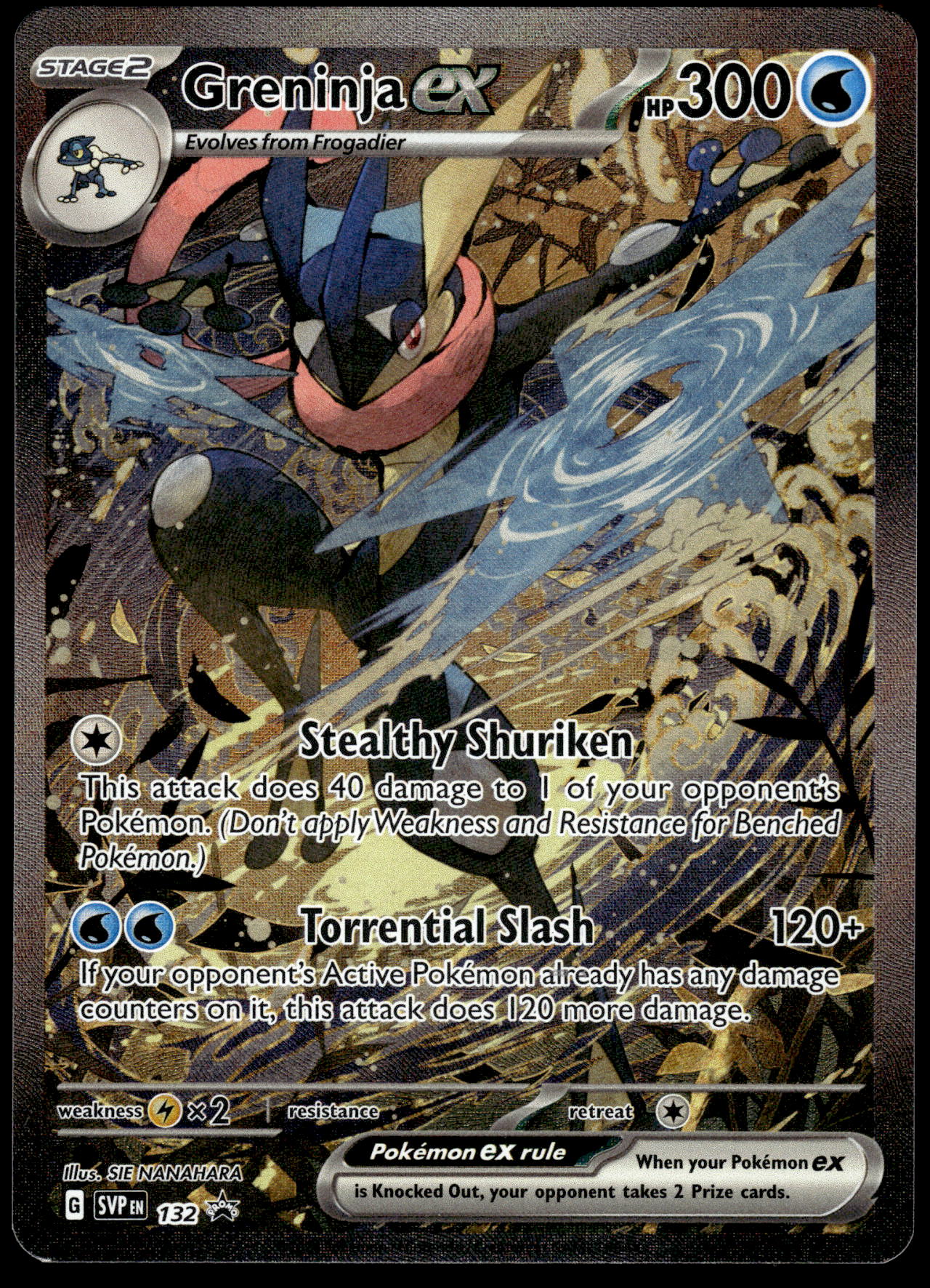 Greninja ex SVP132 Shrouded Fable Box Promo Pokemon [NM]