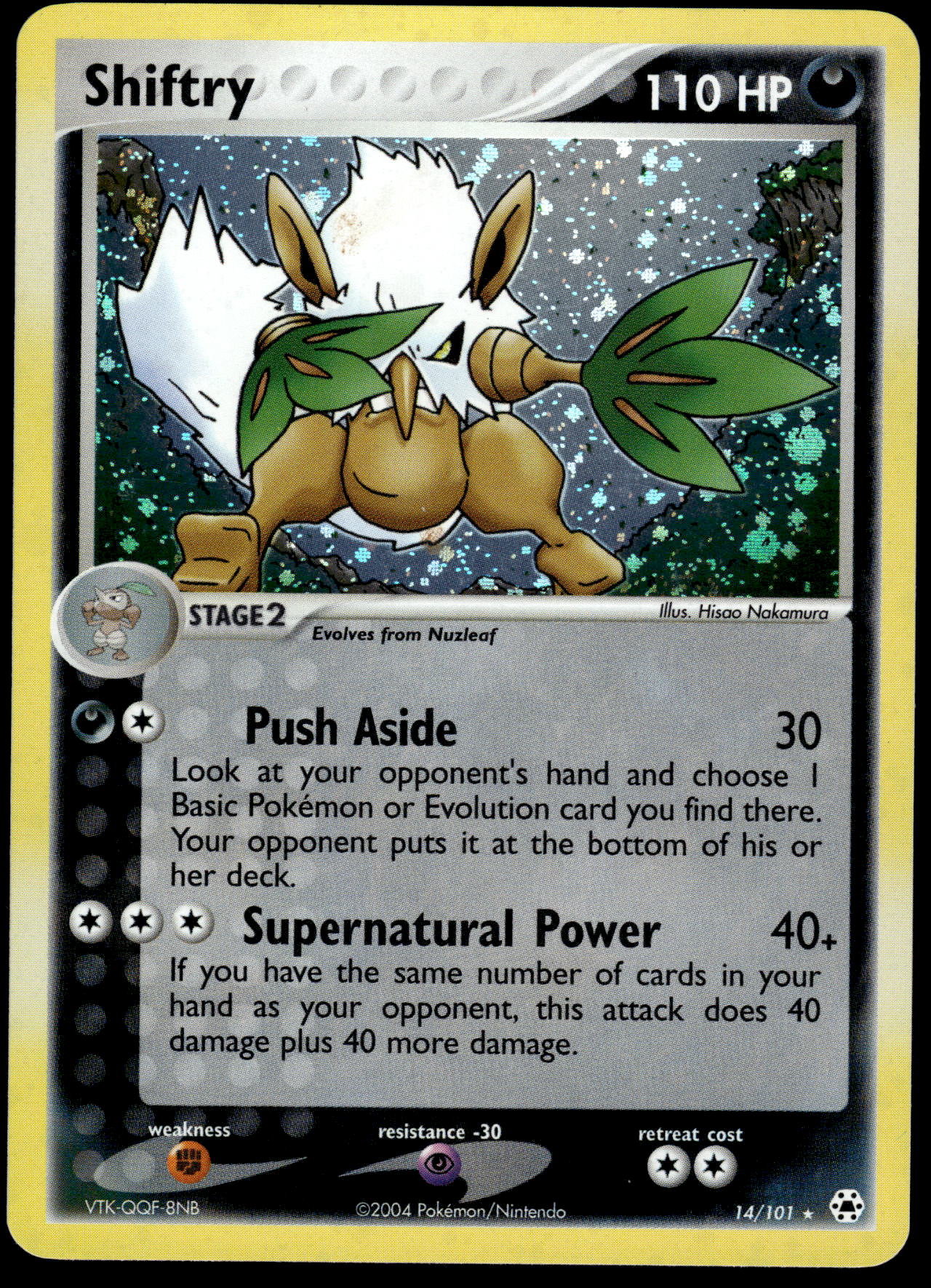 Shiftry Holo 14/101 EX Hidden Legends Pokemon [PL]