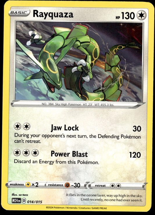 Rayquaza 014/015 M24EN McDonalds Promo Pokemon [NM]