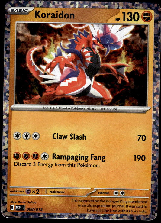Koraidon Holo 008/015 M24EN McDonalds Promo Pokemon [NM] (2)