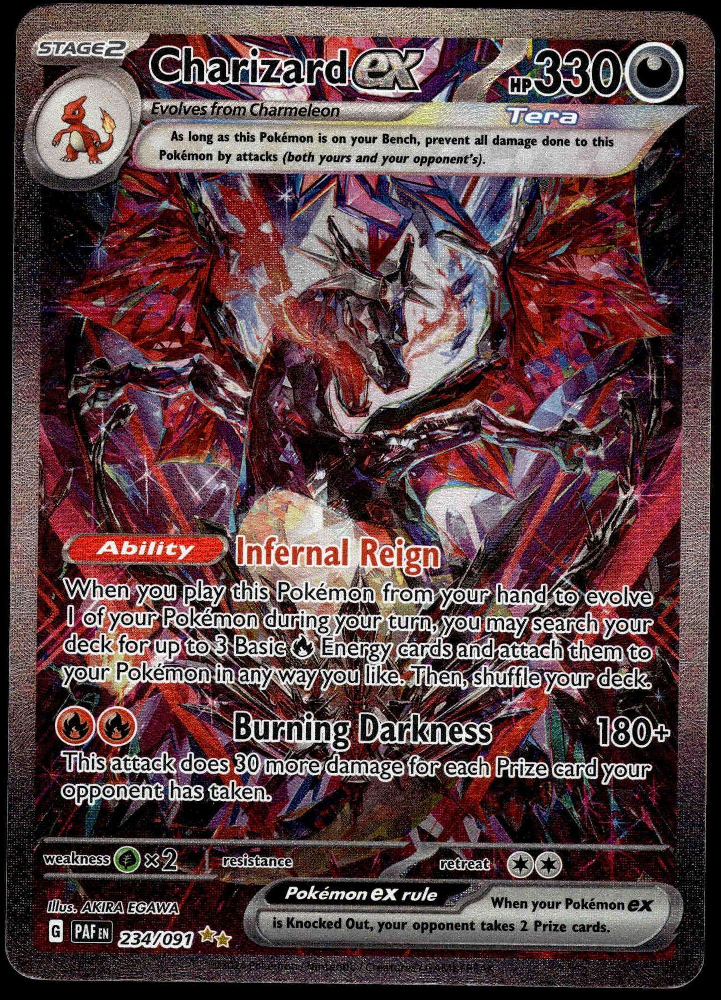 Charizard ex 234/091 SV Paldean Fates Pokemon [NM] (3)