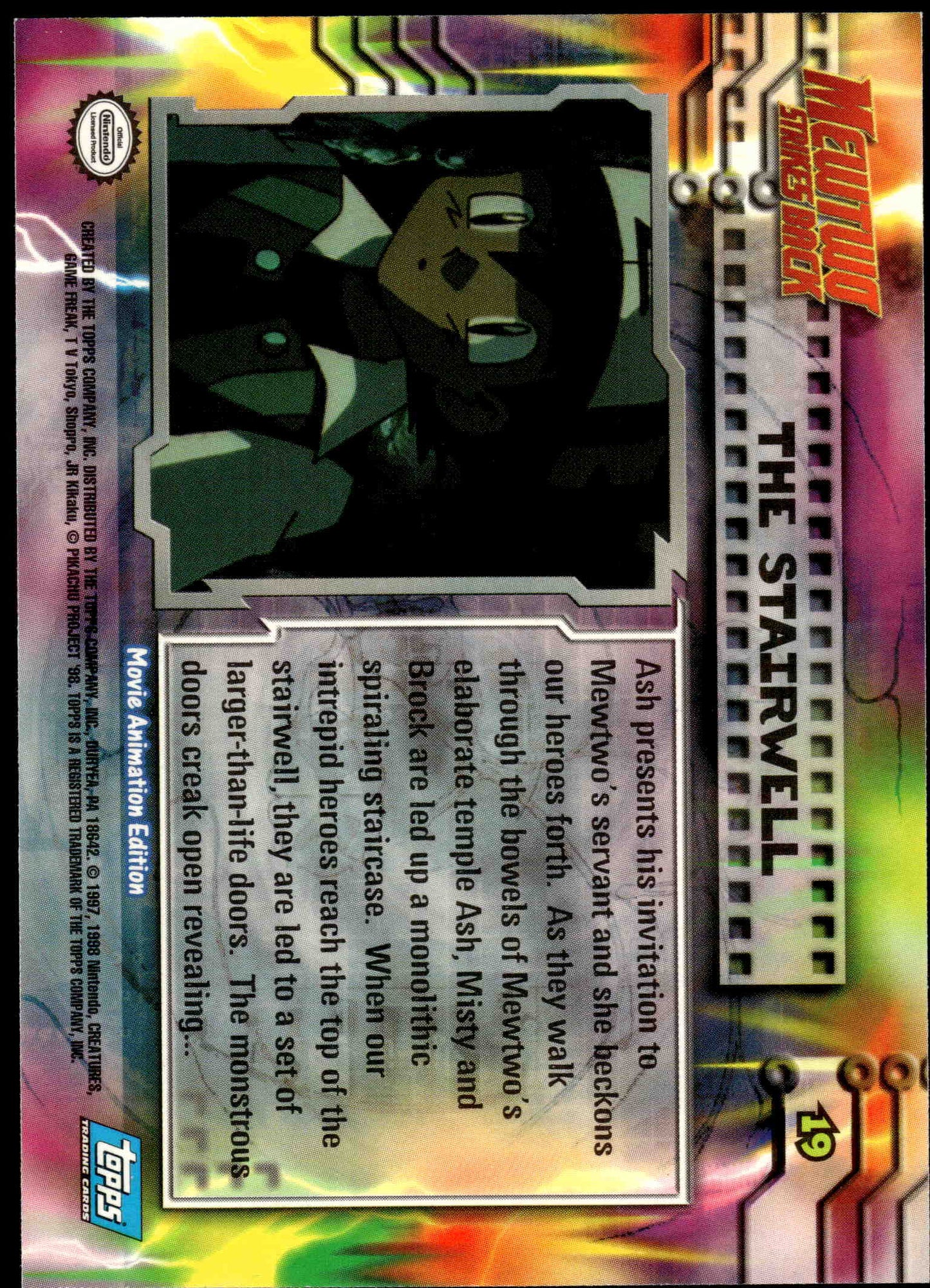 The Stairwell #19 TOPPS TV Movie Animation Edition Pokemon [NM] (1)