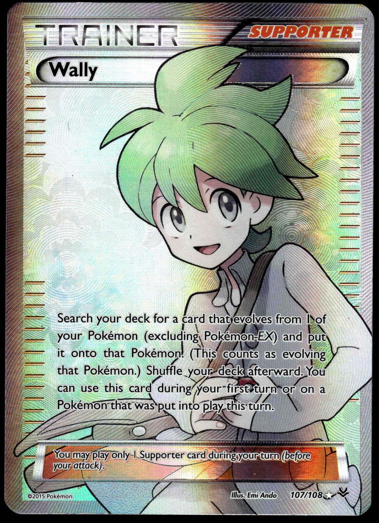 Wally 107/108 XY Roaring Skies Pokemon [PL] (1)