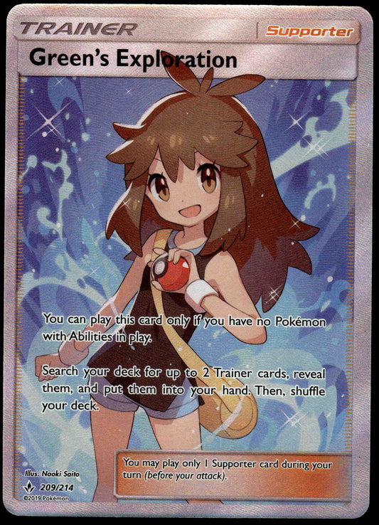 Green's Exploration 209/214 SM Unbroken Bonds Pokemon [NM] (1)