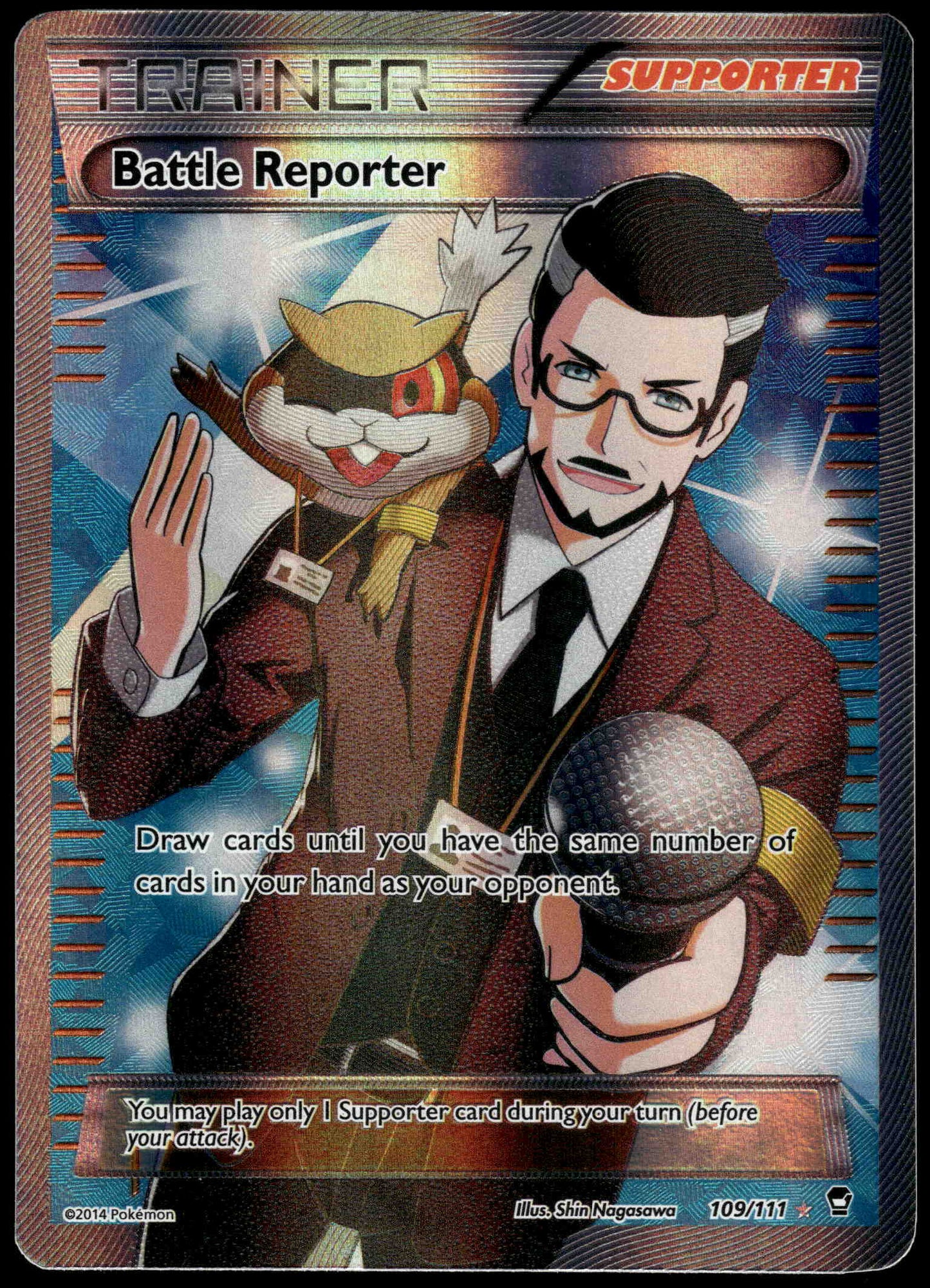 Battle Reporter 109/111 XY Furious Fists Pokemon [NM] (2)