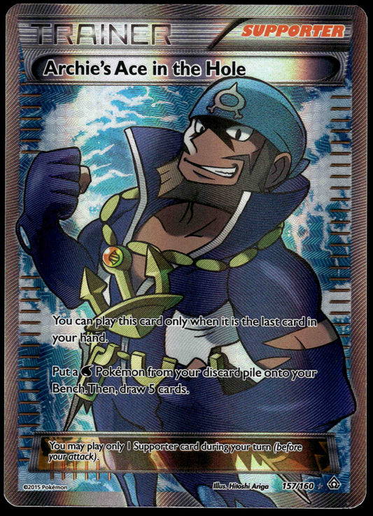Archie's Ace in the Hole 157/160 XY Primal Clash Pokemon [NM] (1)