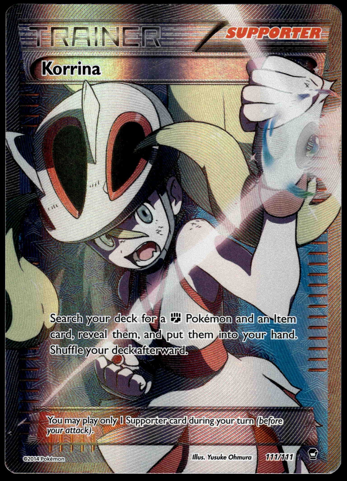 Korrina 111/111 XY Furious Fists Pokemon [NM] (1)