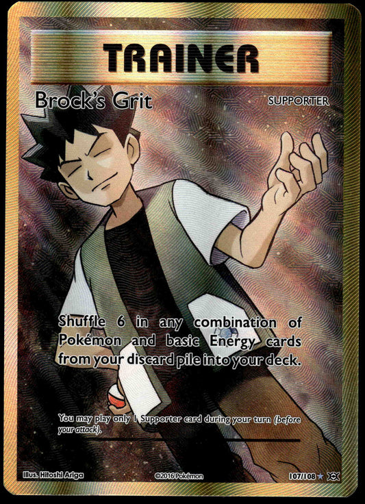Brock's Grit 107/108 XY Evolutions Pokemon [NM] (2)