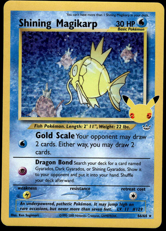 Shining Magikarp 66/64 SWSH 25th Celebrations Classic Coll. Pokemon [NM] (1)