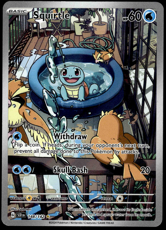 Squirtle Illustration Rare 148/142 SV Stellar Crown Pokemon [PL] (1)