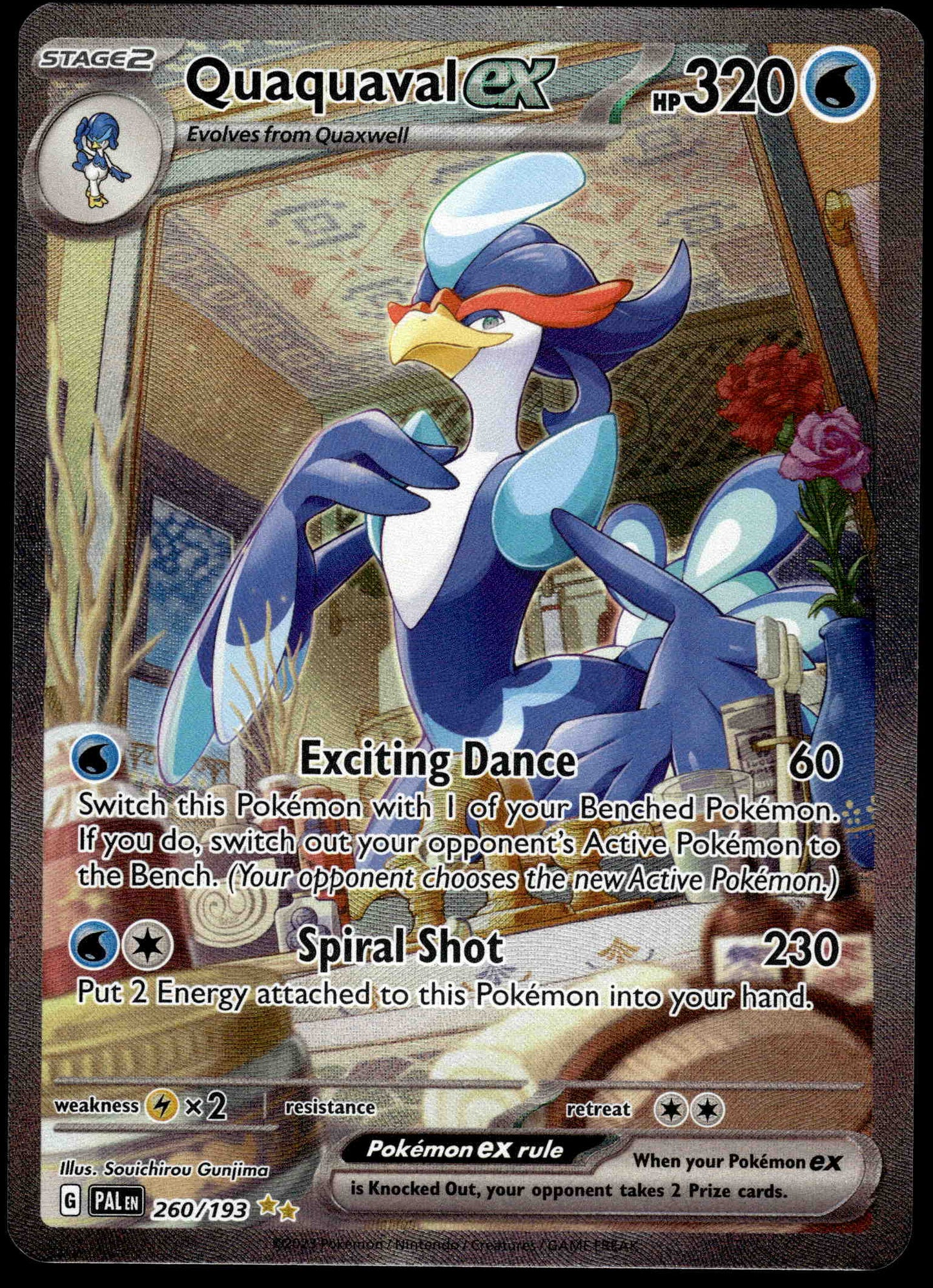 Quaquaval ex 260/193 SV Paldea Evolved Pokemon [NM] (1)