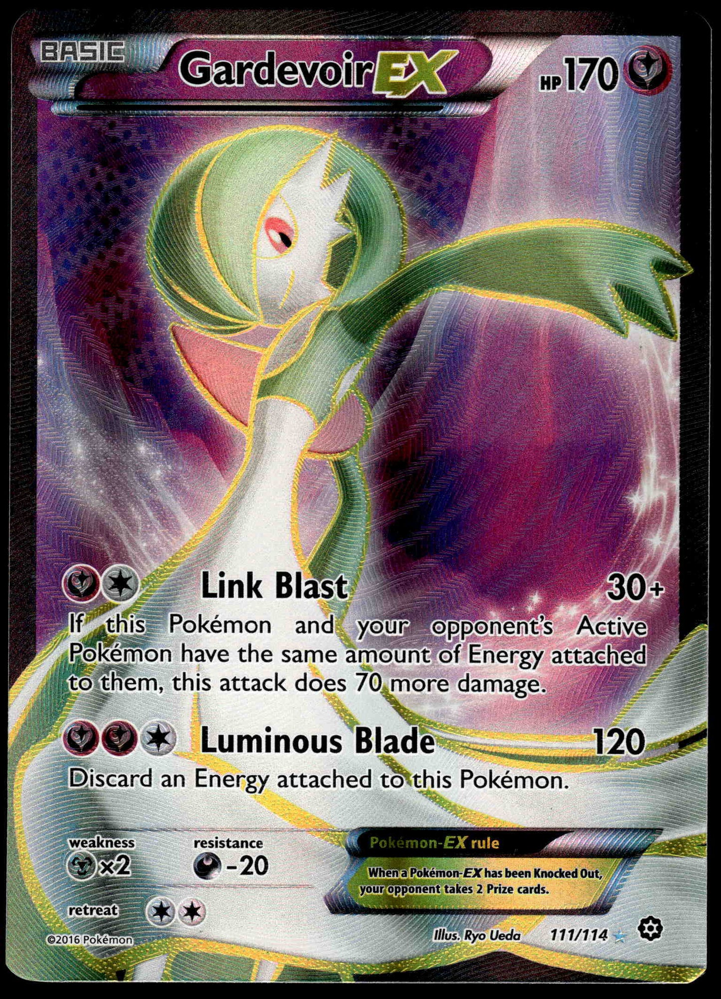 M Gardevoir EX 111/114 XY Steam Siege Pokemon [NM] (1)