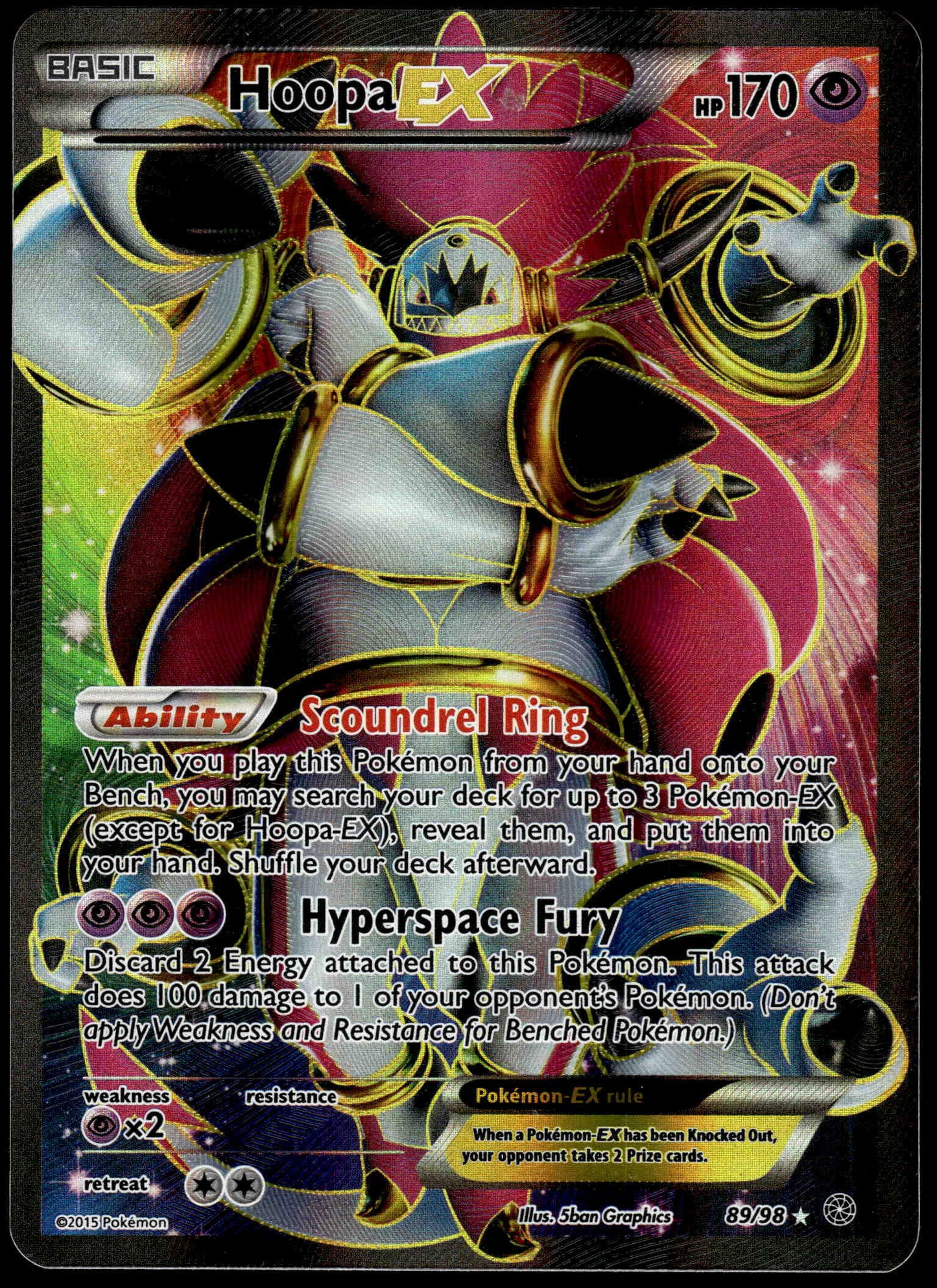 Hoopa EX 89/98 XY Ancient Origins Pokemon [PL] (1)
